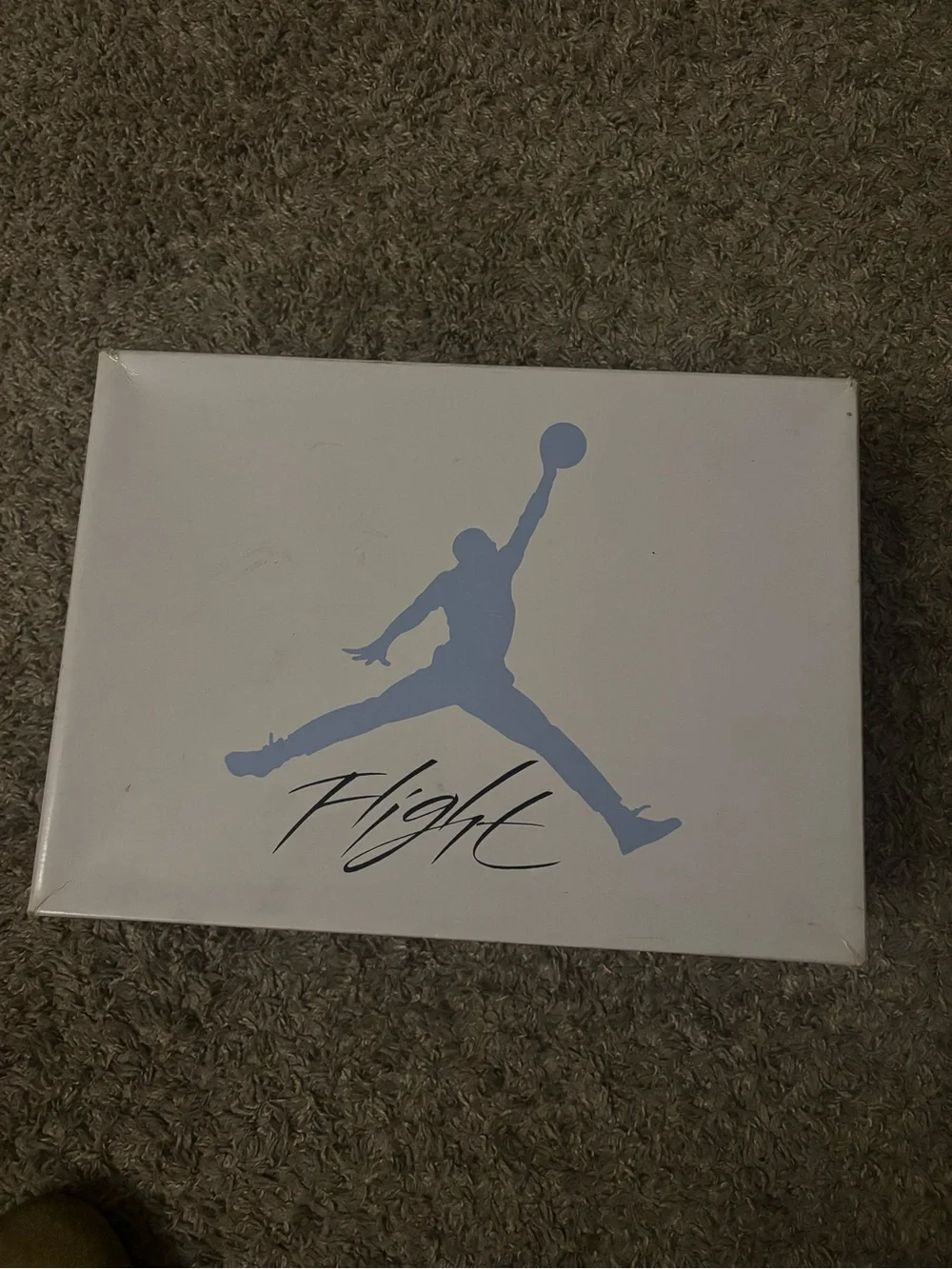 Jordan Men's Light Blue and Gray High-Top Sneakers